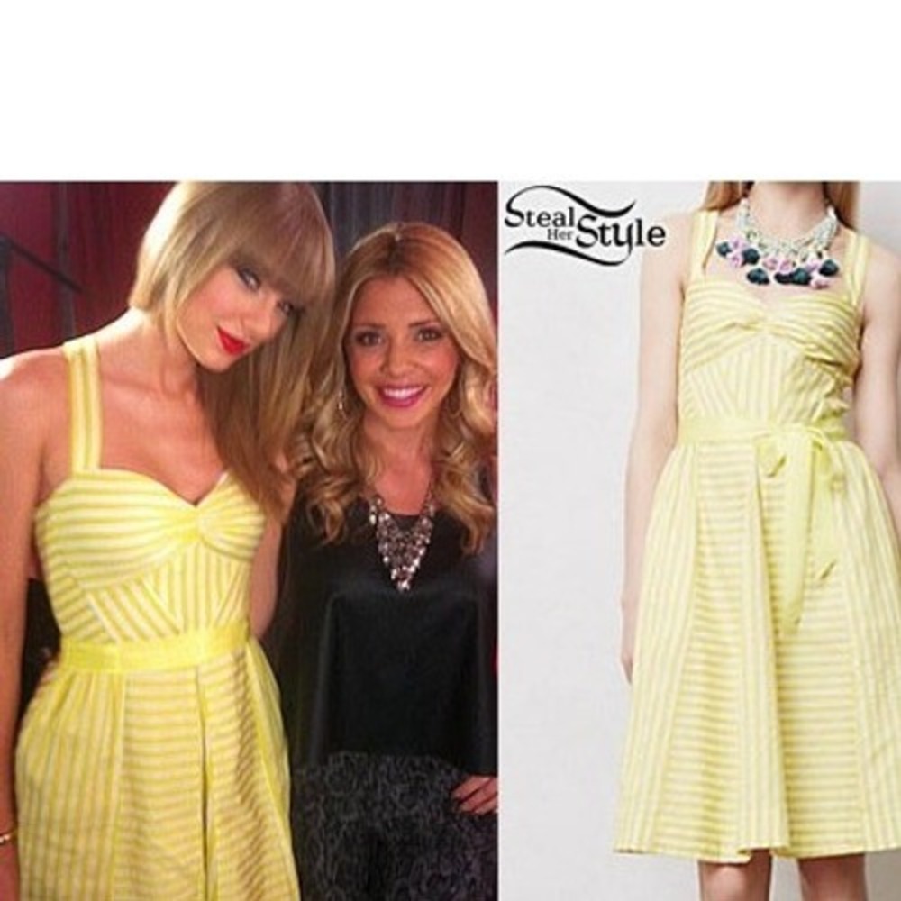 🆕 ANTHROPOLOGIE MOULINETTE SOEURS Dandelion Glow Taylor Swift Dress EUC Size 14 - Picture 2 of 8